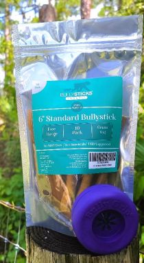 Bully Grip + 6" Standard Bullysticks (10 pack low odor)